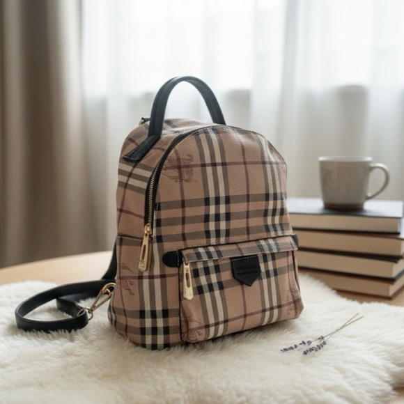 Tartan Print Mini Backpack - Picture 4 of 8